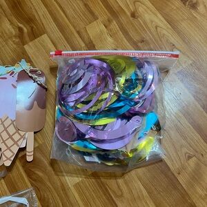 Ice cream party decorations